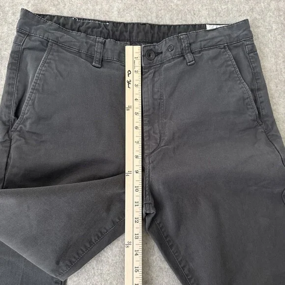 rag & bone Fit 2 Chino Pants Mens 34 Gray Slim Cotton Stretch - Picture 5 of 14
